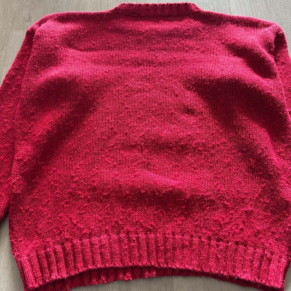 Outback Red Vintage Cable Knit Sweater Red Size L - Picture 7 of 10